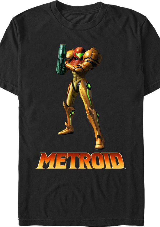 Metroid Samus Aran Pose Nintendo T-Shirt - main product image