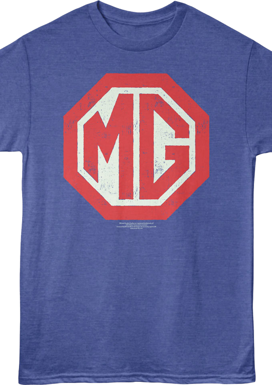 MG Crest Logo British Motor Heritage T-Shirt - main product image
