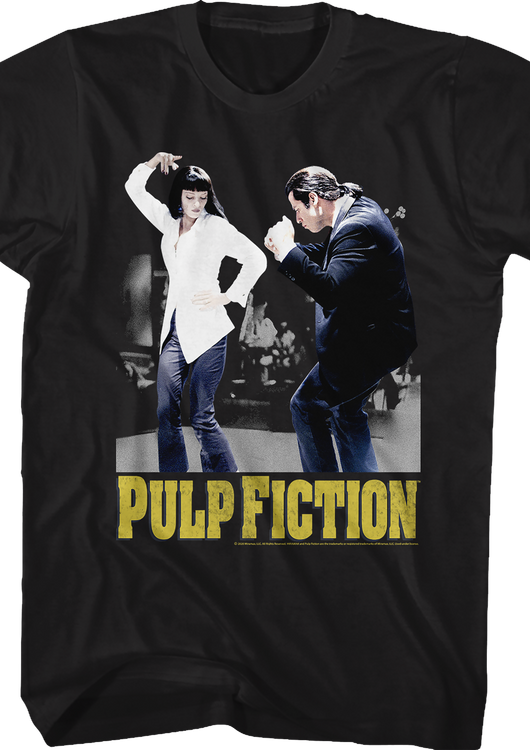 Mia and Vincent Dancing Pulp Fiction T-Shirt - main product image