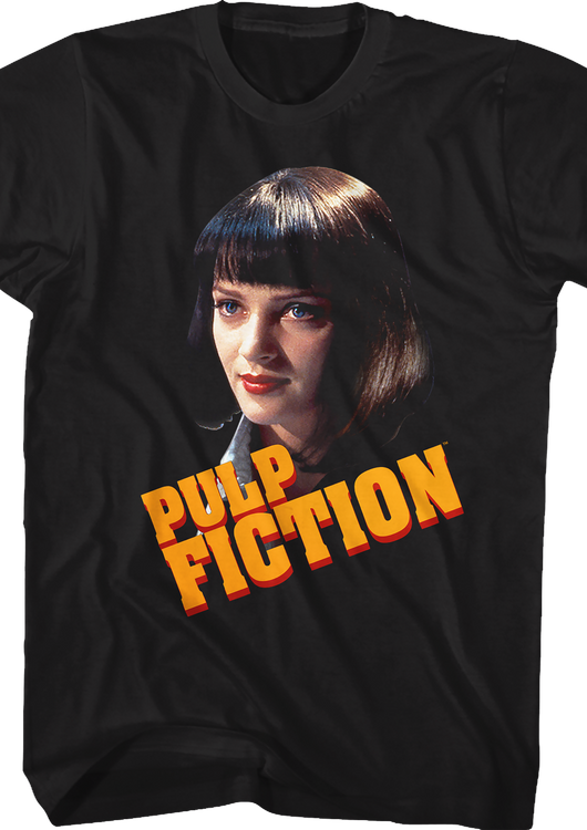 Mia Wallace Portrait Pulp Fiction T-Shirt - main product image