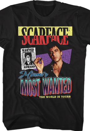 Miami's Most Wanted Scarface T-Shirt