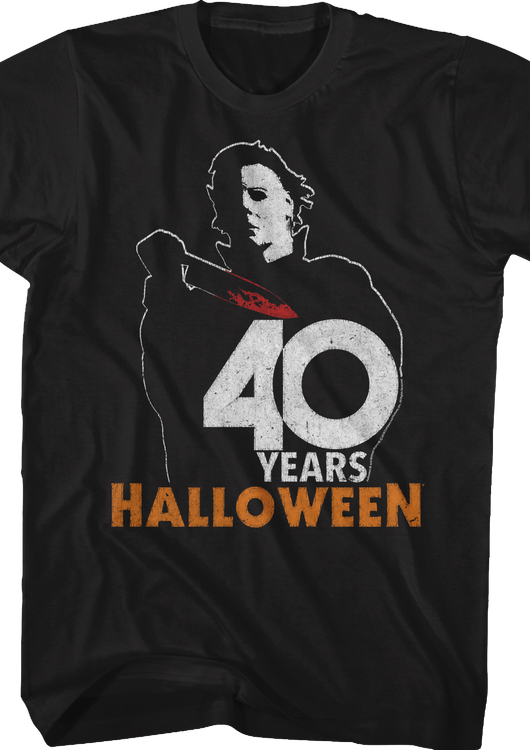 Michael Myers 40 Years Halloween T-Shirt - main product image