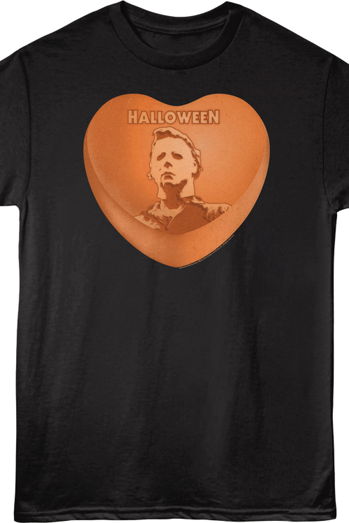 Michael Myers Candy Heart Halloween T-Shirtmain product image