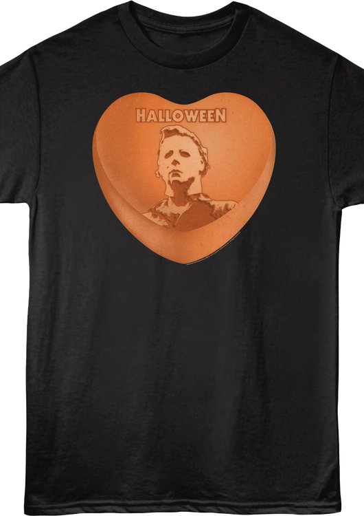 Michael Myers Candy Heart Halloween T-Shirt - main product image