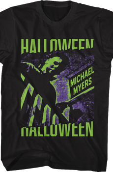 Michael Myers Neon Boogeyman Halloween T-Shirt