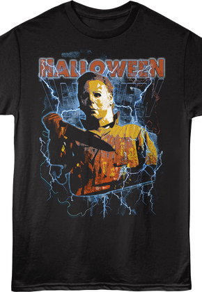 Michael Myers Lightning Bolts Halloween T-Shirt