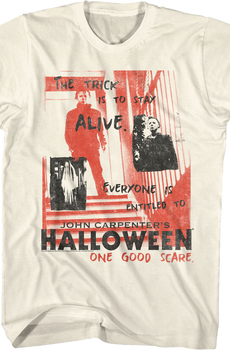 Michael Myers Taglines Collage Halloween T-Shirt