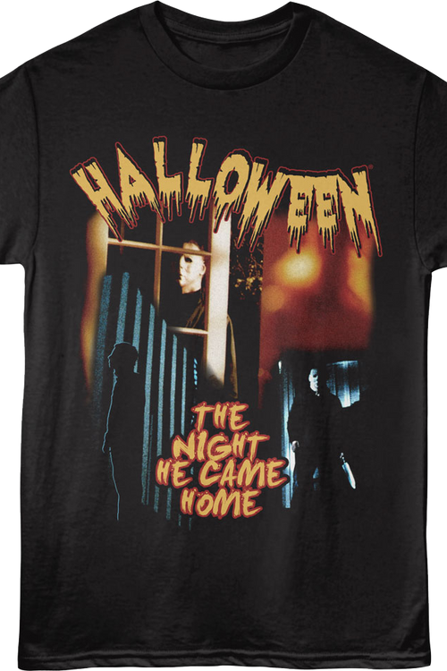 Michael Myers The Night He Came Home Collage Halloween T-Shirtmain product image