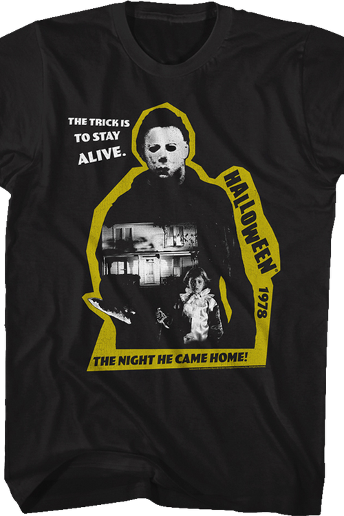 Michael Myers The Shape Cut Out Halloween T-Shirt - main product image