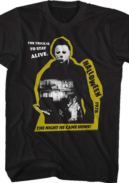 Michael Myers The Shape Cut Out Halloween T-Shirt - main product image