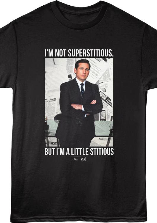 Michael Scott I'm Not Superstitious The Office T-Shirt - main product image