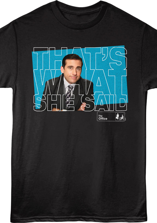 Michael Scott That's What She Said Block Letters The Office T-Shirt - main product image