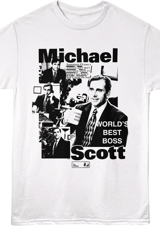 Michael Scott World's Best Boss The Office T-Shirt - main product image