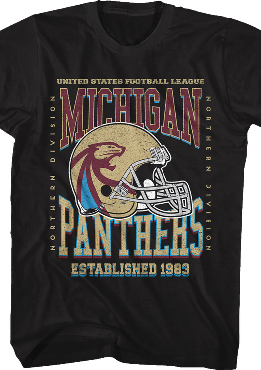 Michigan Panthers Established 1983 USFL T-Shirt - main product image