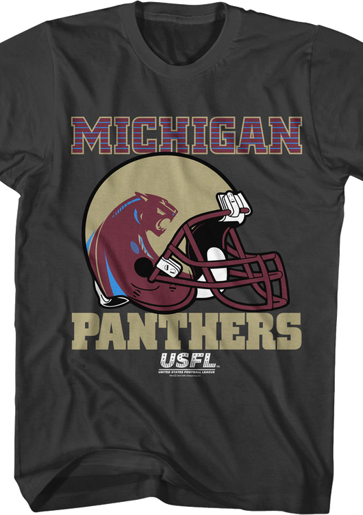 Michigan Panthers Helmet USFL T-Shirt - main product image