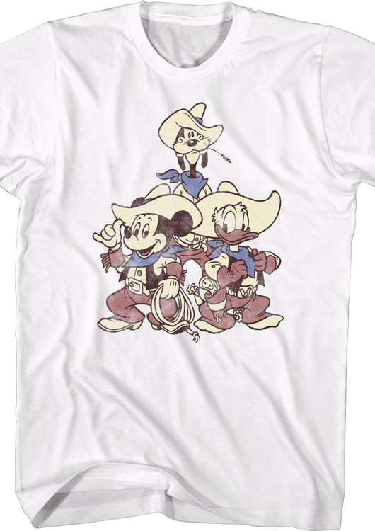 Mickey Donald Goofy Cowboys Disney T-Shirt - main product image
