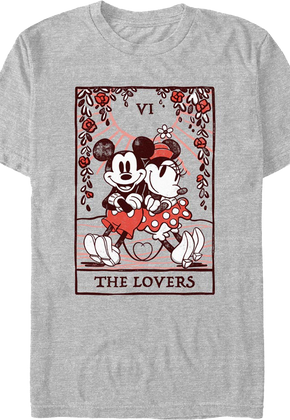 Mickey & Minnie Lovers Tarot Card Disney T-Shirt
