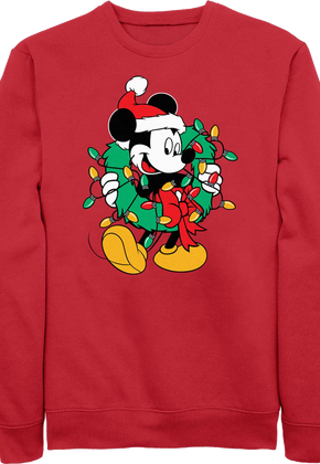 Mickey Mouse Christmas Wreath Disney Sweatshirt