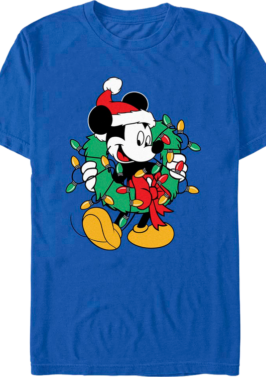 Mickey Mouse Christmas Wreath Disney T-Shirt - main product image