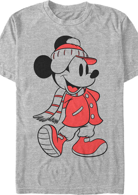 Mickey Mouse Dressed For Winter Disney T-Shirt - main product image