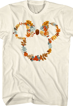 Mickey Mouse Fall Wreath Disney T-Shirt