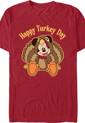 Mickey Mouse Happy Turkey Day Disney T-Shirt