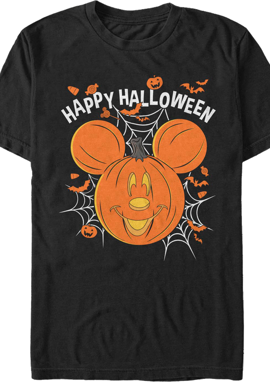 Mickey Mouse Jack-o'-Lantern Happy Halloween Disney T-Shirt - main product image