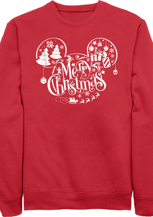 Mickey Mouse Merry Christmas Disney Sweatshirt - main product image