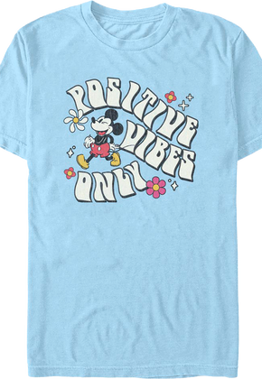 Mickey Mouse Positive Vibes Only Disney T-Shirt