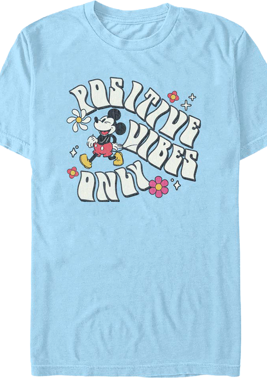 Mickey Mouse Positive Vibes Only Disney T-Shirt - main product image