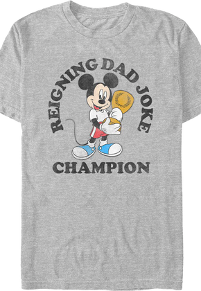 Mickey Mouse Reining Dad Joke Champion Disney T-Shirt
