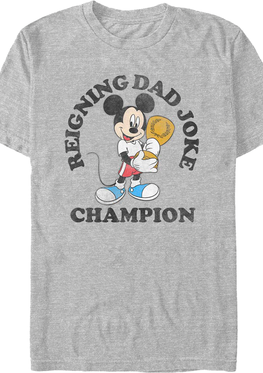 Mickey Mouse Reining Dad Joke Champion Disney T-Shirt - main product image