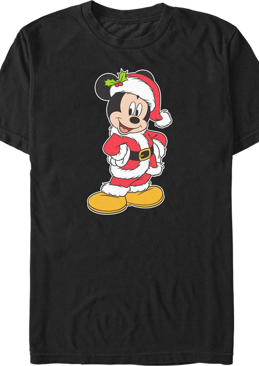 Mickey Mouse Santa Claus Outfit Disney T-Shirt - main product image