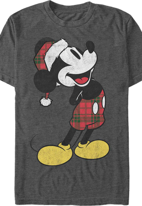 Mickey Mouse Santa Hat Disney T-Shirt