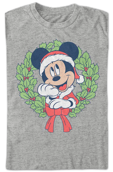 Mickey's Christmas Wreath Disney T-Shirt