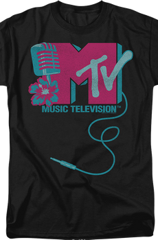 Microphone Logo MTV Shirt