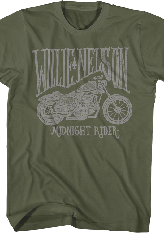 Midnight Rider Willie Nelson T-Shirt - main product image