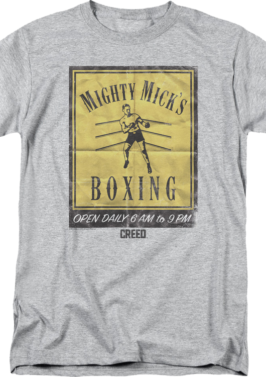 Mighty Mick's Boxing Creed T-Shirt - main product image