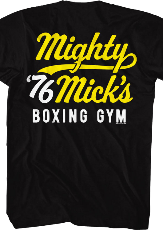 Mighty Mick's Boxing Gym Front & Back Rocky T-Shirt - main product image