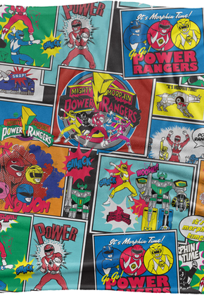 Mighty Morphin Power Rangers 36 x 58 Fleece Blanket