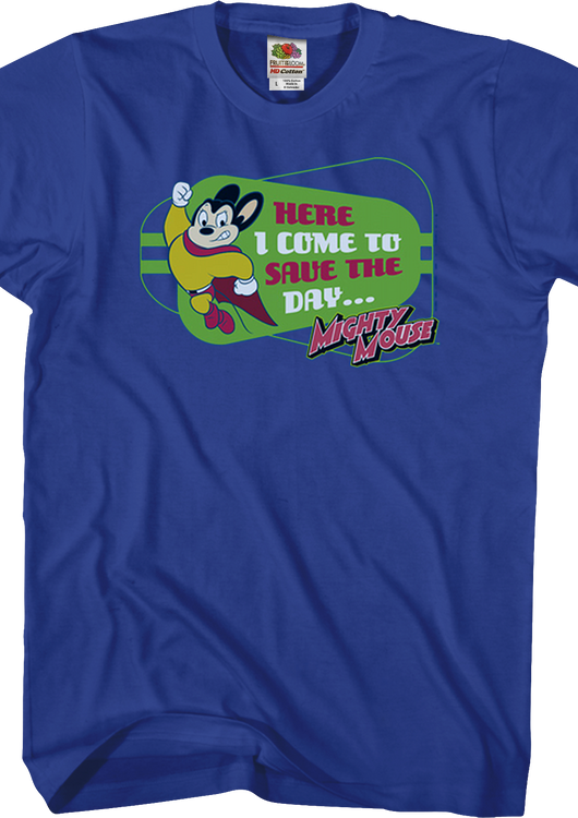 Mighty Mouse Here I Come T-Shirt - main product image