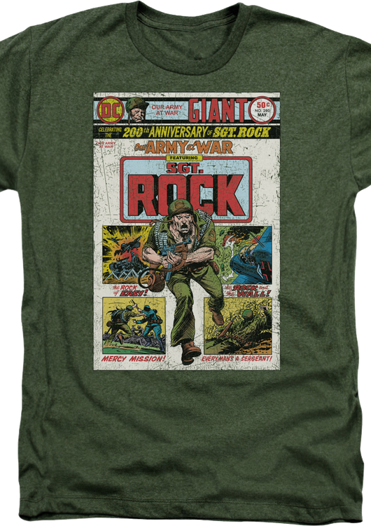 Military Green Sgt. Rock DC Comics T-Shirt - main product image
