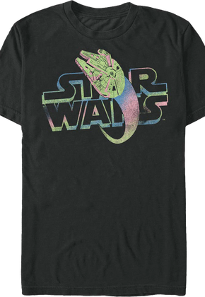 Millennium Falcon Cool Colors Star Wars T-Shirt