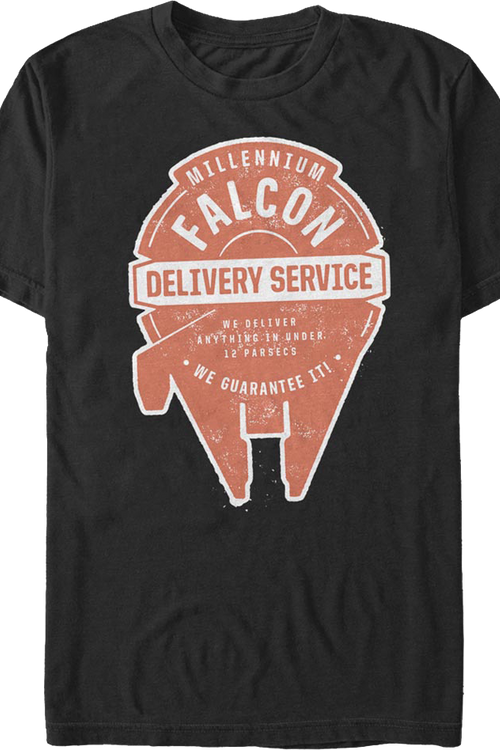 Millennium Falcon Delivery Service Star Wars T-Shirt - main product image