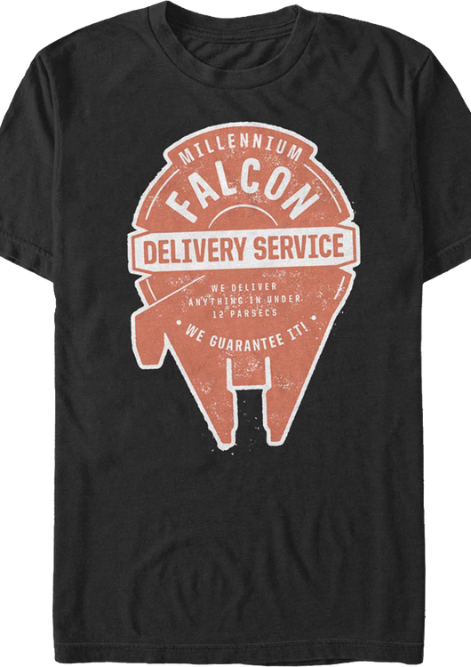 Millennium Falcon Delivery Service Star Wars T-Shirt - main product image