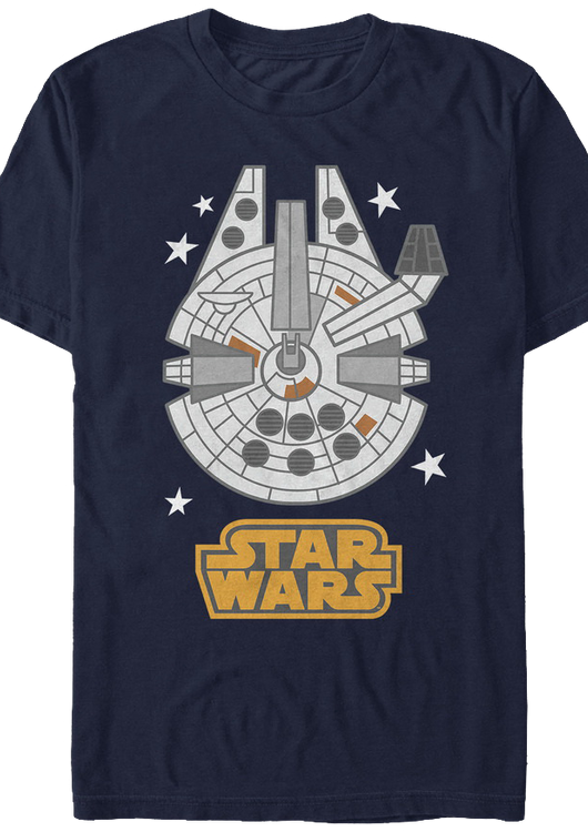 Millennium Falcon Emoji Star Wars T-Shirt - main product image