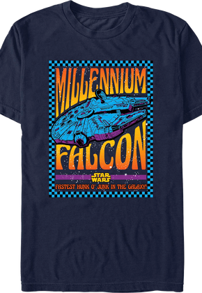 Millennium Falcon Fastest Hunk O' Junk In The Galaxy Star Wars T-Shirt