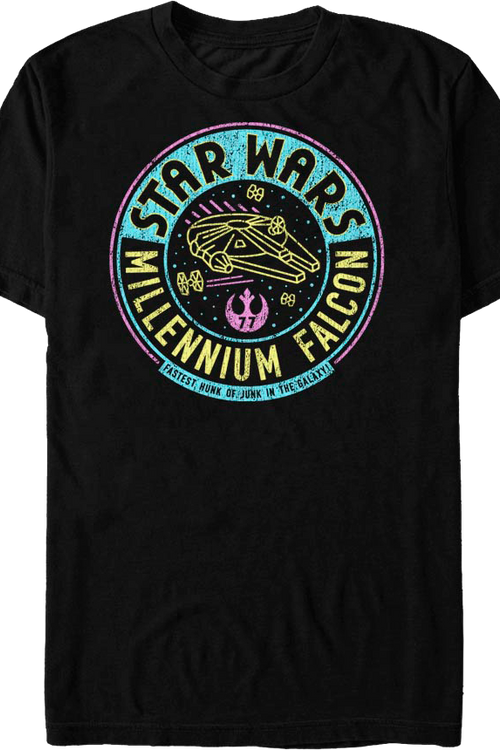 Millennium Falcon Fastest Hunk Of Junk In The Galaxy Star Wars T-Shirt - main product image