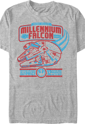 Millennium Falcon Freight Delivery Star Wars T-Shirt