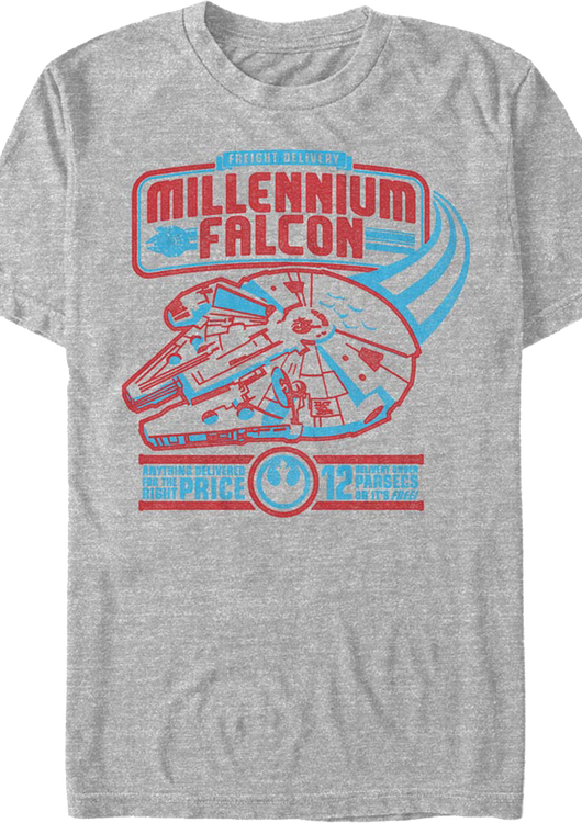 Millennium Falcon Freight Delivery Star Wars T-Shirt - main product image
